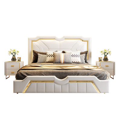 Ontwerp Bed Kussen Luxe Tweepersoons Hotelbedden Huwelijk 180x200cm Slaap