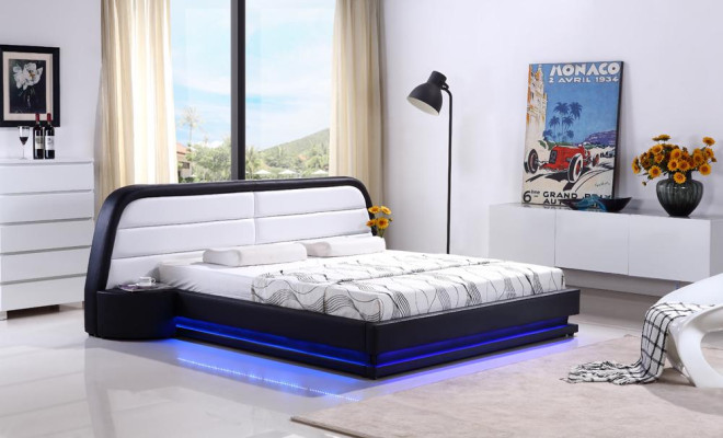 Bedtextiel Lederen luxe hotelbekleding ontwerp houten designer bed