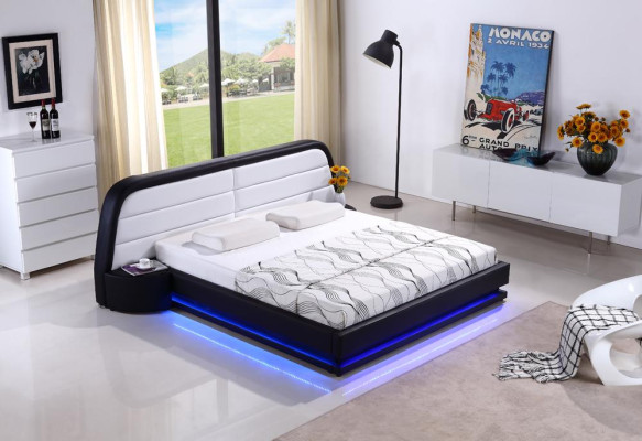 Bedtextiel Lederen luxe hotelbekleding ontwerp houten designer bed