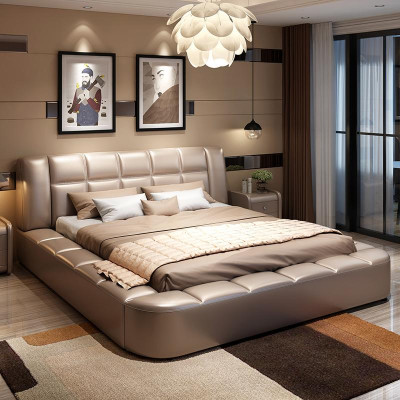 Luxur Polsterbed Designbed Textiel Bedden Tweepersoonsbed Bed Huwelijksbed Design