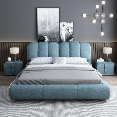 Ontwerp Hout Moderne Bed 180x200 Slaapkamer Huwelijk Luxe Hotel Bedden