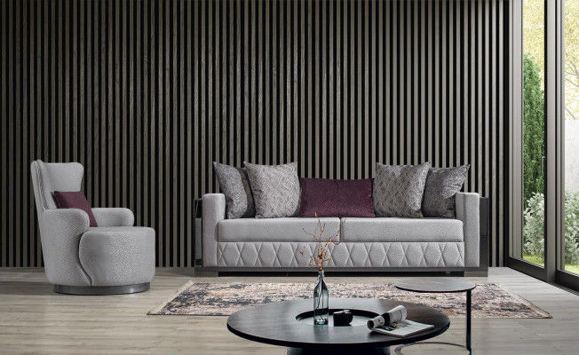 Moderne luxe bankstel bankstel banken fauteuils 3+1 zits stof design