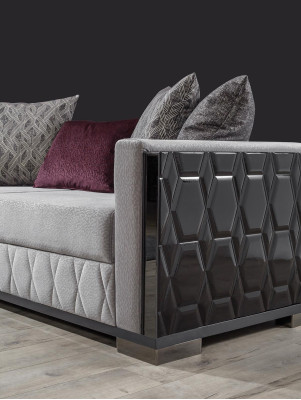 Moderne luxe bankstel bankstel banken fauteuils 3+1 zits stof design