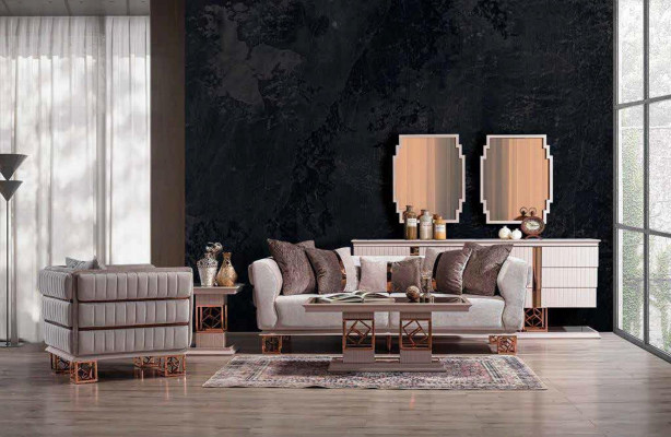 Bankstel 3-zits Moderne Bankstellen Ontwerp Bank Driepersoons Zitplaatsen Nieuw Bruin