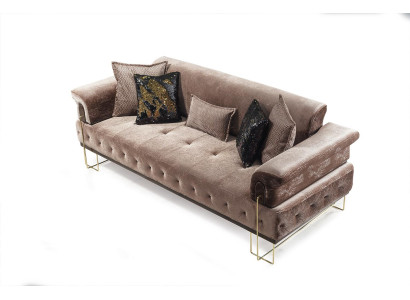 Luxe driezits bruine bank 3-zitsbanken Modern designmeubilair