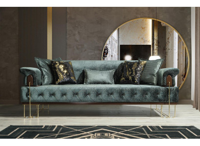Bank 3-zits bankstellen Bankontwerp bank driepersoons luxe metaal met textiel