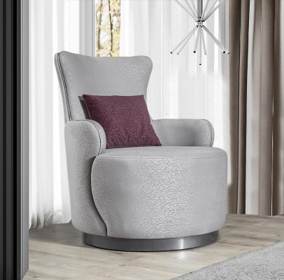Ronde fauteuil bank bank ontspannen eenzitter gestoffeerde meubels inrichting