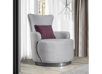 Ronde fauteuil bank bank ontspannen eenzitter gestoffeerde meubels inrichting
