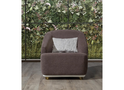 Fauteuil Eenpersoons 1-zits Bank Bank Woonkamer Meubels Metaal met Textiel