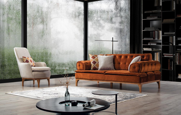 Garnituur bankstel 3+3+1 zits groep 3-delig. Meubelbanken fauteuil nieuw