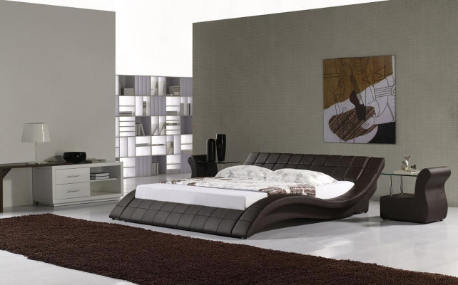Bedden Tweepersoons Huwelijk Slaapkamer Luxe Design Bed 180x200 Leer Hotel