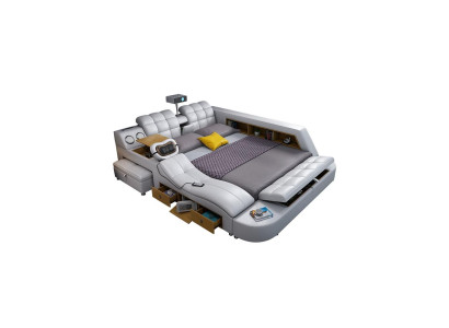 Multifunctioneel Deluxe bed massage bed hotel gestoffeerd Led usb radio