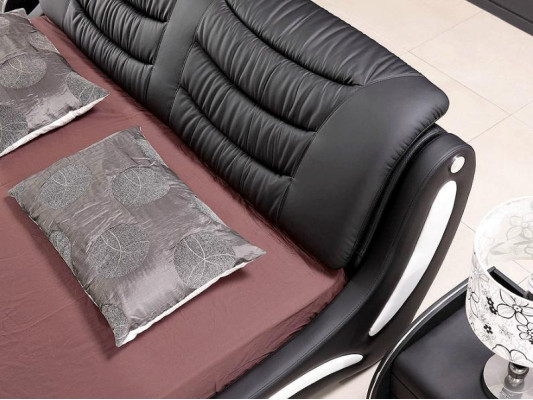 Ontwerper bed slaapkamer bedden leer hotel luxe gestoffeerd Italiaans