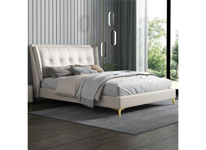 Bedden Leder Hotel Luxe Bekleding Italiaanse Meubels Design Bed Slaapkamer
