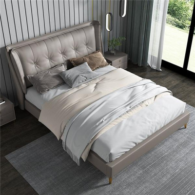 Bedden Leder Hotel Luxe Bekleding Italiaanse Meubels Design Bed Slaapkamer