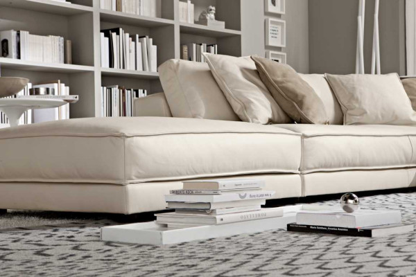 Woonkamer hoekbank L-vorm Modern Wit Design Bankstellen Nieuw