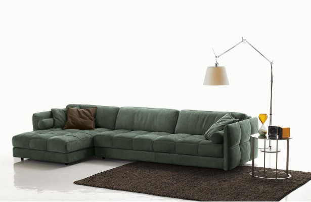 Hoekbank Textiel Bank Bekleding Hoek Moderne Bank Woonkamer L-vorm Ontwerp