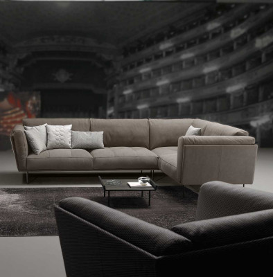 Stoff hoekbank L-vorm bank bank ontwerp bekleding textiel luxe bankstellen