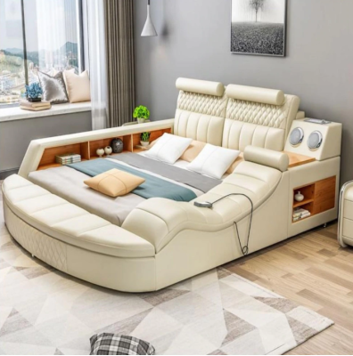 Multifunctioneel bed Tweepersoonsbed Bedden Echtelijk bed Gestoffeerd bed Slaapkamer