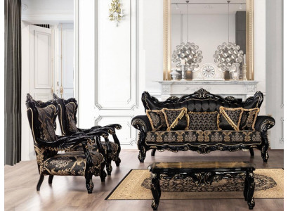 Bankstel 3+1+1 zitsbank fauteuil bankstellen luxe set stof woonkamer meubilair