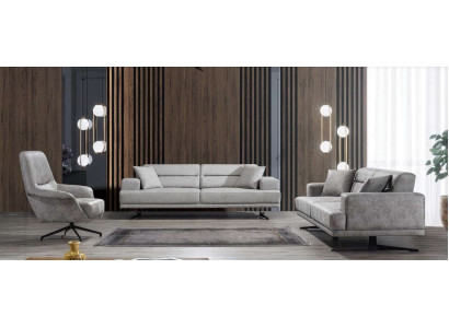 Bankstel 3+1+1 zitsbankstel Bankstel Fauteuil Bankstellen Lederen bekleding Design Stoel