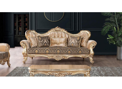 Bankstel 3-zitsbanken Zit Klassieke bank Luxe Textiel Woonkamer Driezitter Nieuw
