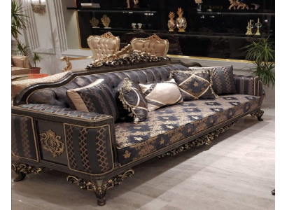 Bankstel 3-zits meubel stof driezits banken luxe woonkamer barok stijl 3-zits nieuw