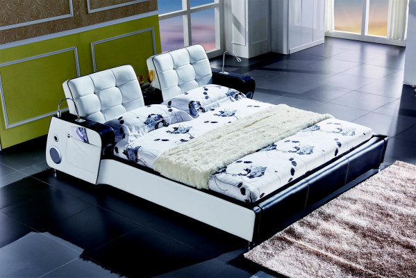 Bed Muzieksysteem USB Bedden Multifunctioneel Luxe Meubels Slaapkamer