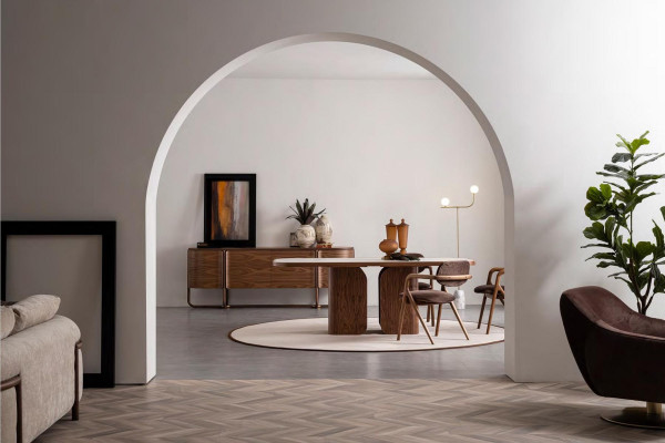 Bruine luxe houten ladekast Moderne dressoir Woonkamer meubels Console