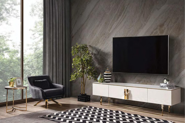 Moderne zwart-witte Chesterfield bankstel roestvrijstalen meubels Stijlvol 3+1