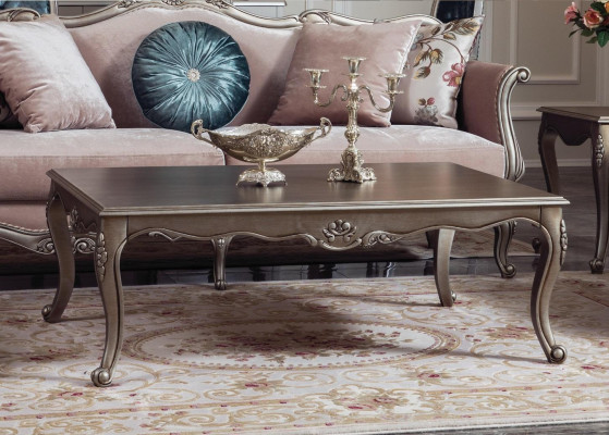 Sofagroep Klassieke bankstel bankstel Salontafel 2x fauteuil Luxe set 4-delig.