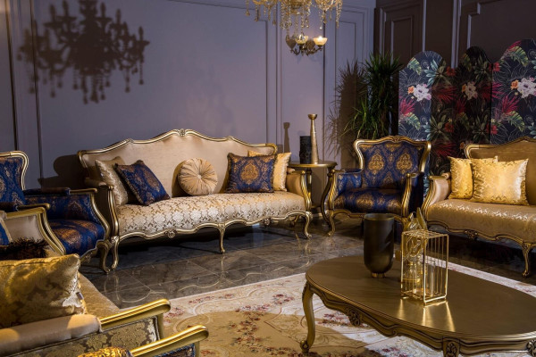 Driepersoonsbank Zitbanken Zit Stof Ontwerp Bank Meubilair Stijl Textiel