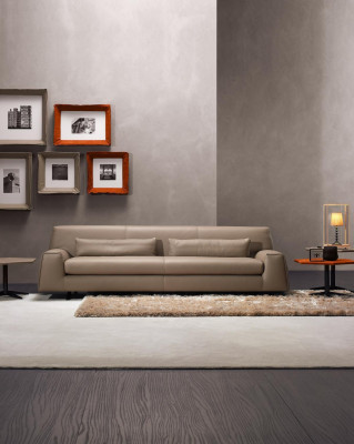 Bank 3 zitplaatsen Grijs Woonkamer Prianera Bekleding Italiaanse meubels Textiel