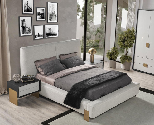 Slaapkamer set Bed 2x Nachtkastjes Kaptafel Luxe nieuw 5-delige