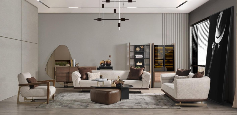 Bankstel 431 Zits Woonkamerset Modern Set Nieuwe Luxe Meubels