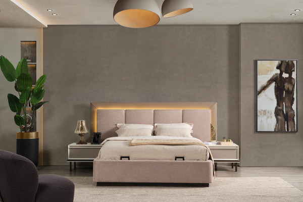Slaapkamer set Bed 2x Nachtkastjes Kaptafel Luxe nieuw 5-delig design