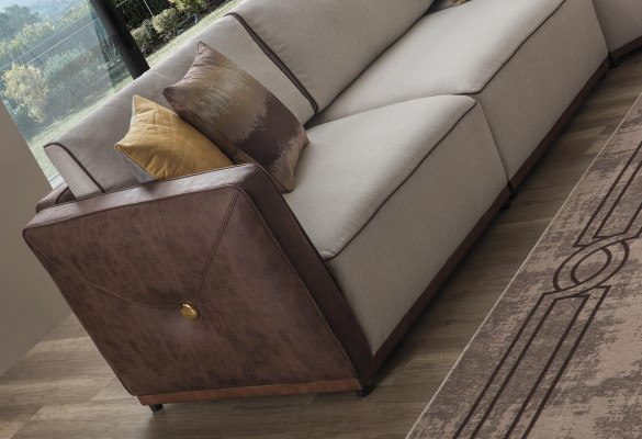 Luxe hoekbank banken L-vorm Grote bank Hoek woonkamer Polyester Modern Stof Nieuw