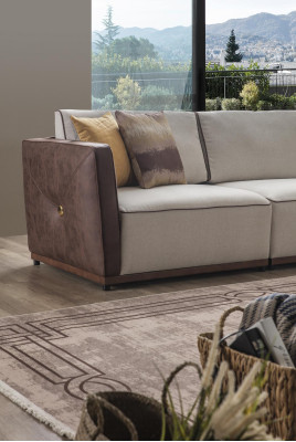 Luxe hoekbank banken L-vorm Grote bank Hoek woonkamer Polyester Modern Stof Nieuw