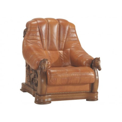 Woonkamerbank bank bekleding zitbank leer hout 3+1+1 set