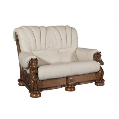 Woonkamer bankstel bank bekleding zitbank lederen hout 3+2 set  Woonkamerbank stoffering zitbank leder hout 3+2 set