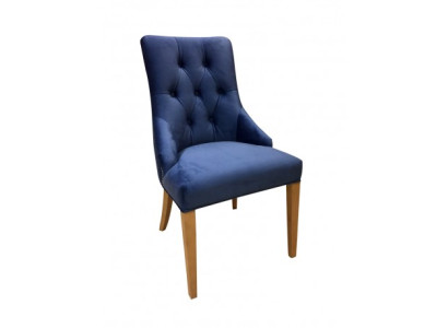 Zetel Houten Rugleunin Chesterfieldstoel Leren Bekleding Set van 8 Gastrogroep