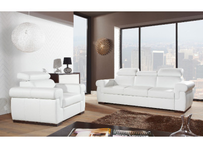 Echtleren bankstel 3+2 zits Modern bankstel ontwerp Bekleding Set