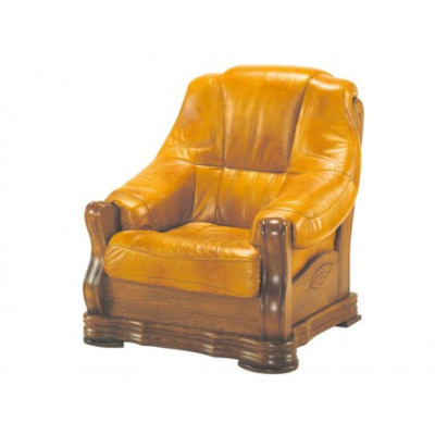 Bankstel Hout Leer 3+2+1 Compleet Set Klassiek Zitkussen Bankstel