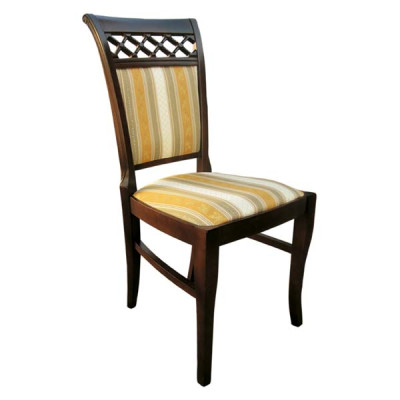 Stel 8x Stoelstoelen Designer Hout Stof Bekledingstoelen Horeca Eetkamer Textiel