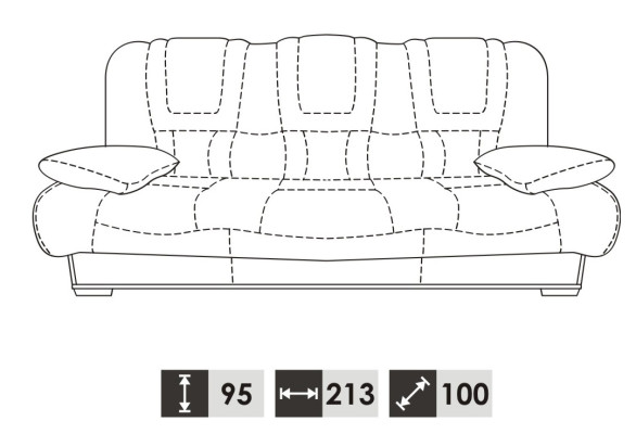 Sofa 3-zits designbanken gestoffeerde banken lederen relax moderne driezits nieuwe