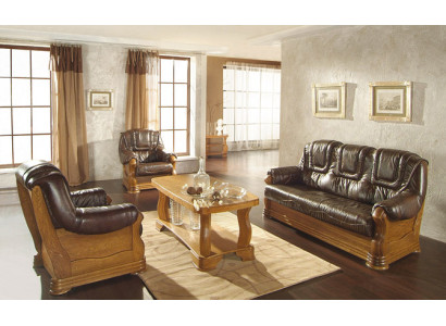 Klassieke driezitsbank Bank Bekleed Bank 3-Zits Leren Bankstellen