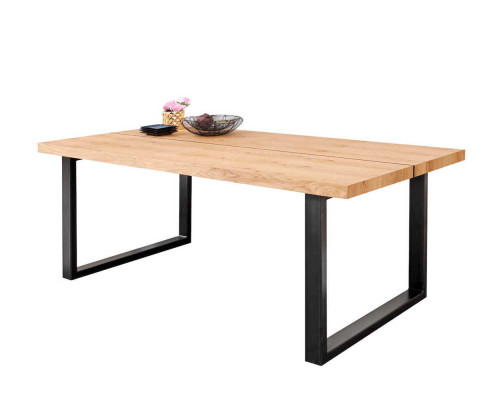 Eettafel Metalen Poten Tafel Natuurlijk Hout Nieuw Loft Meubels Tafels Inrichting
