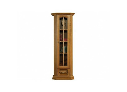 Landhuis hoge kast vitrinekast houten glazen vitrinekasten
