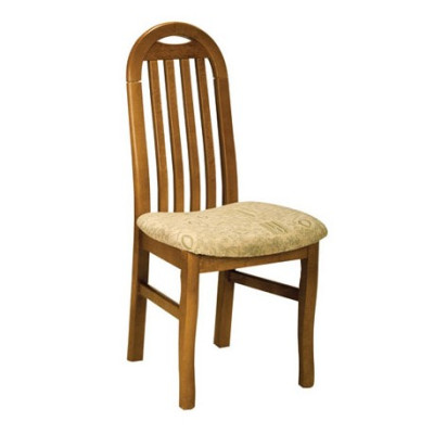 Zet 4x Stoelontwerp Houten Textiel Bekleding Gastro Stoelen Eetkamer Stof