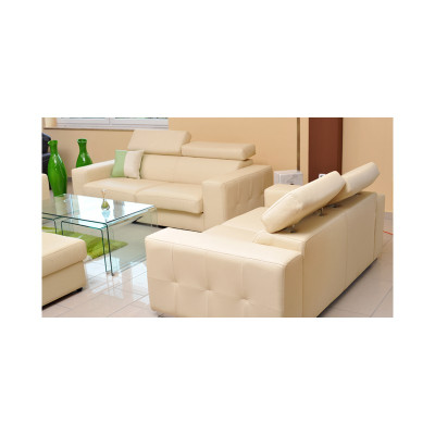 Sofaset 3+1 zits set Design banken gestoffeerde banken lederen decoratie ontspannen
